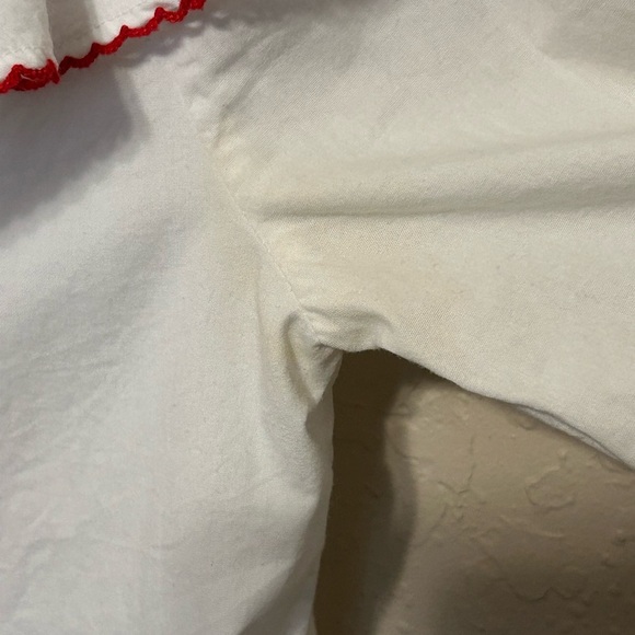 REVOLVE Lovers + Friends White Ruffle Lined Cotton Mini Dress Whimsical Women M - Picture 8 of 8